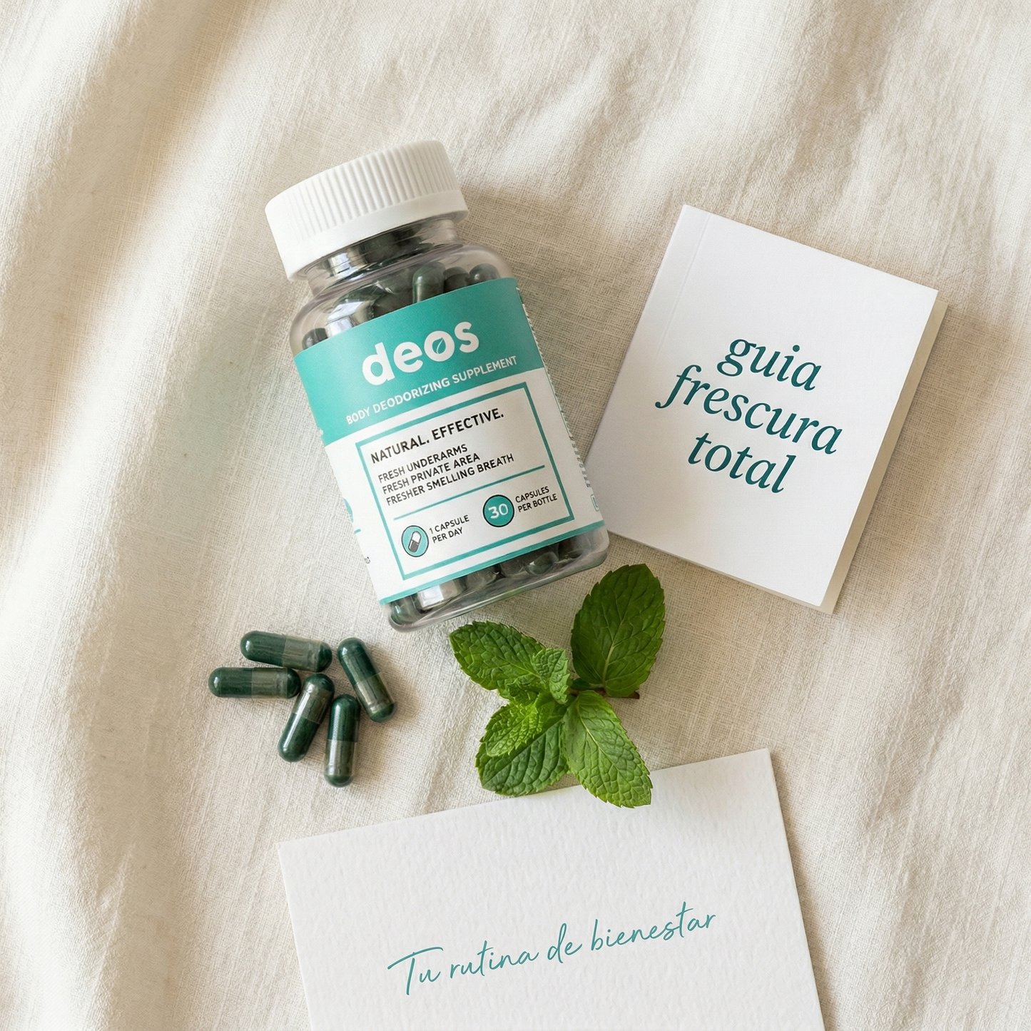 DEOS - El desodorante que por fin funciona... desde adentro. 🌿