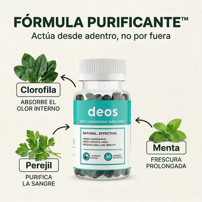 DEOS - El desodorante que por fin funciona... desde adentro. 🌿