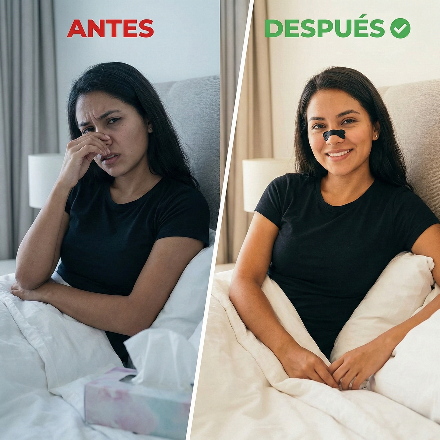 Parches Nasales Magnéticos:  Respira libre y deja de roncar  desde la primera noche